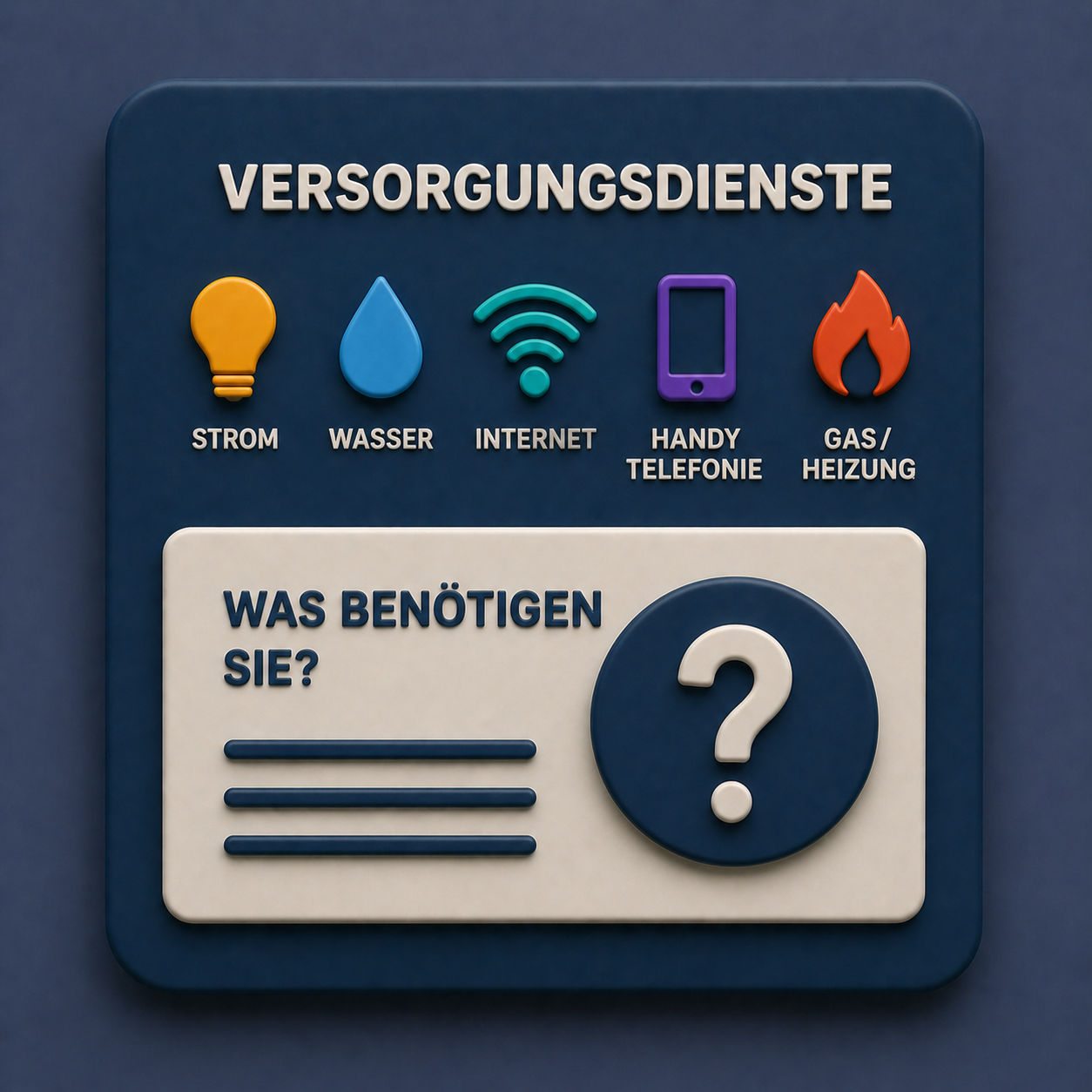 Versorgunsdienste Liste